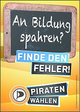 Plakat zur BTW